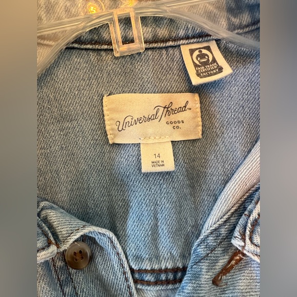 Universal Thread Light Blue Denim Romper - Picture 6 of 6